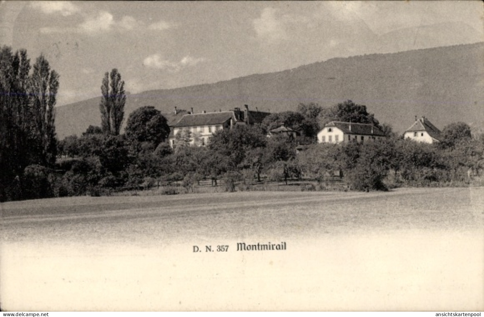 CPA Montmirail Thielle Wavre Kanton Neuenburg, Teilansicht