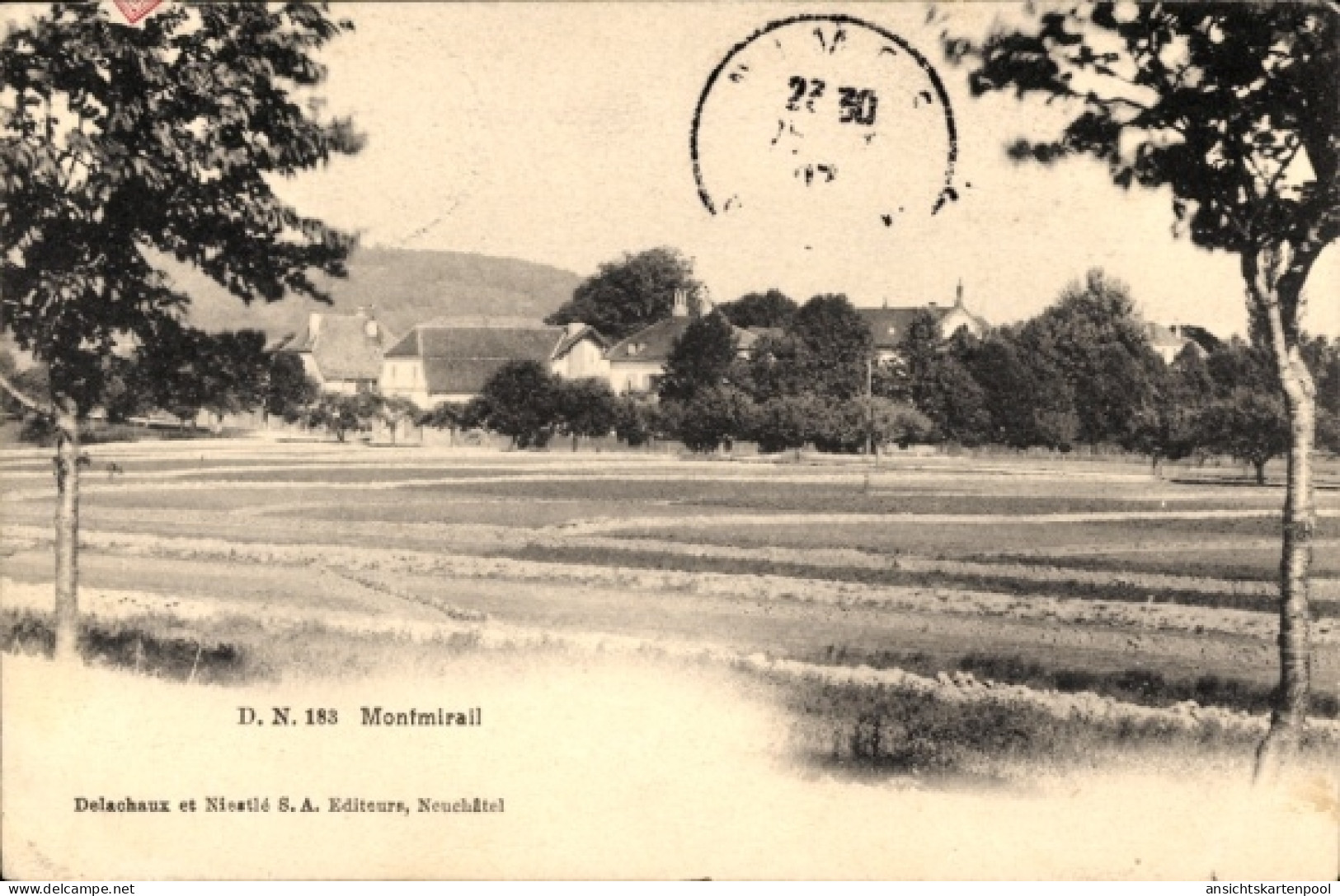 CPA Montmirail Thielle Wavre Kanton Neuenburg, Teilansicht