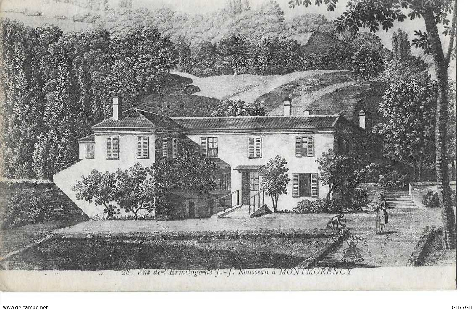 CPA MONTMORENCY -ermitage J.J. Rousseau