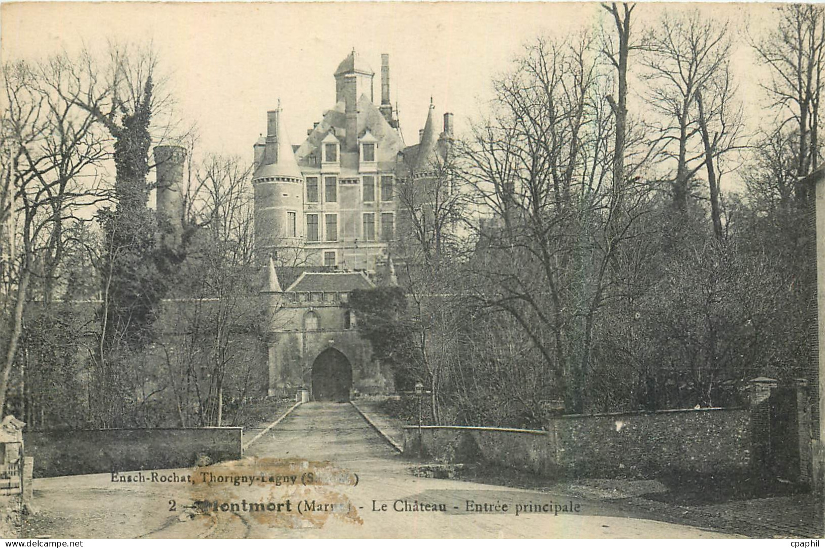 CPA Montmort Le Chateau Entree principale