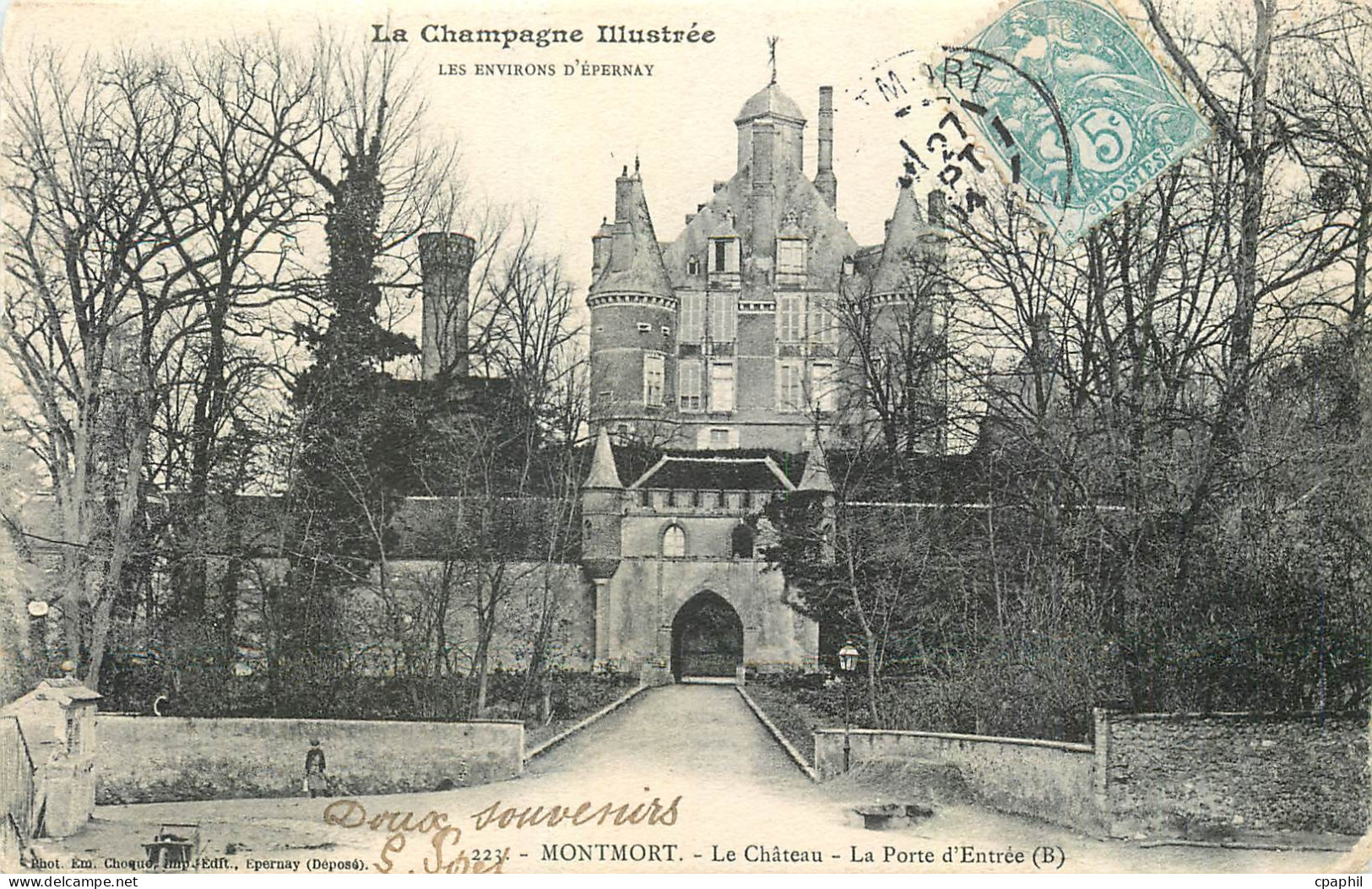 CPA Montmort Le Chateau La Porte d'Entree