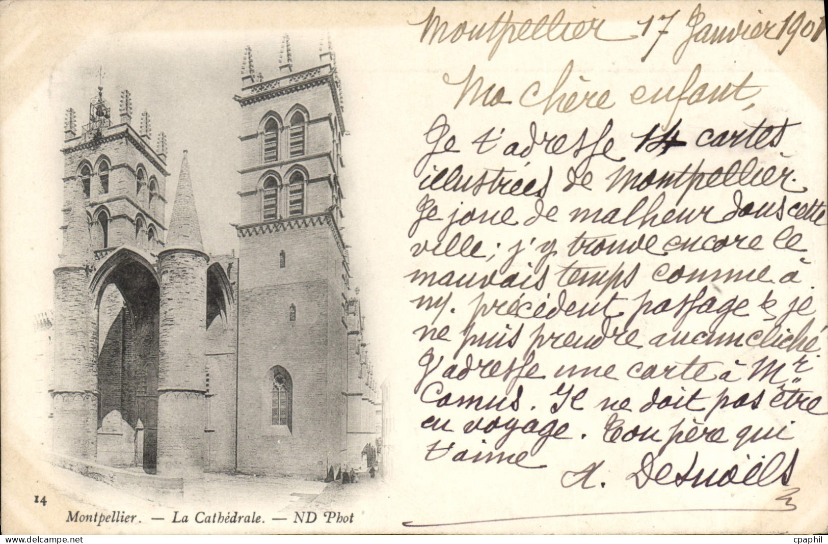 CPA Montpellier la Cathedrale