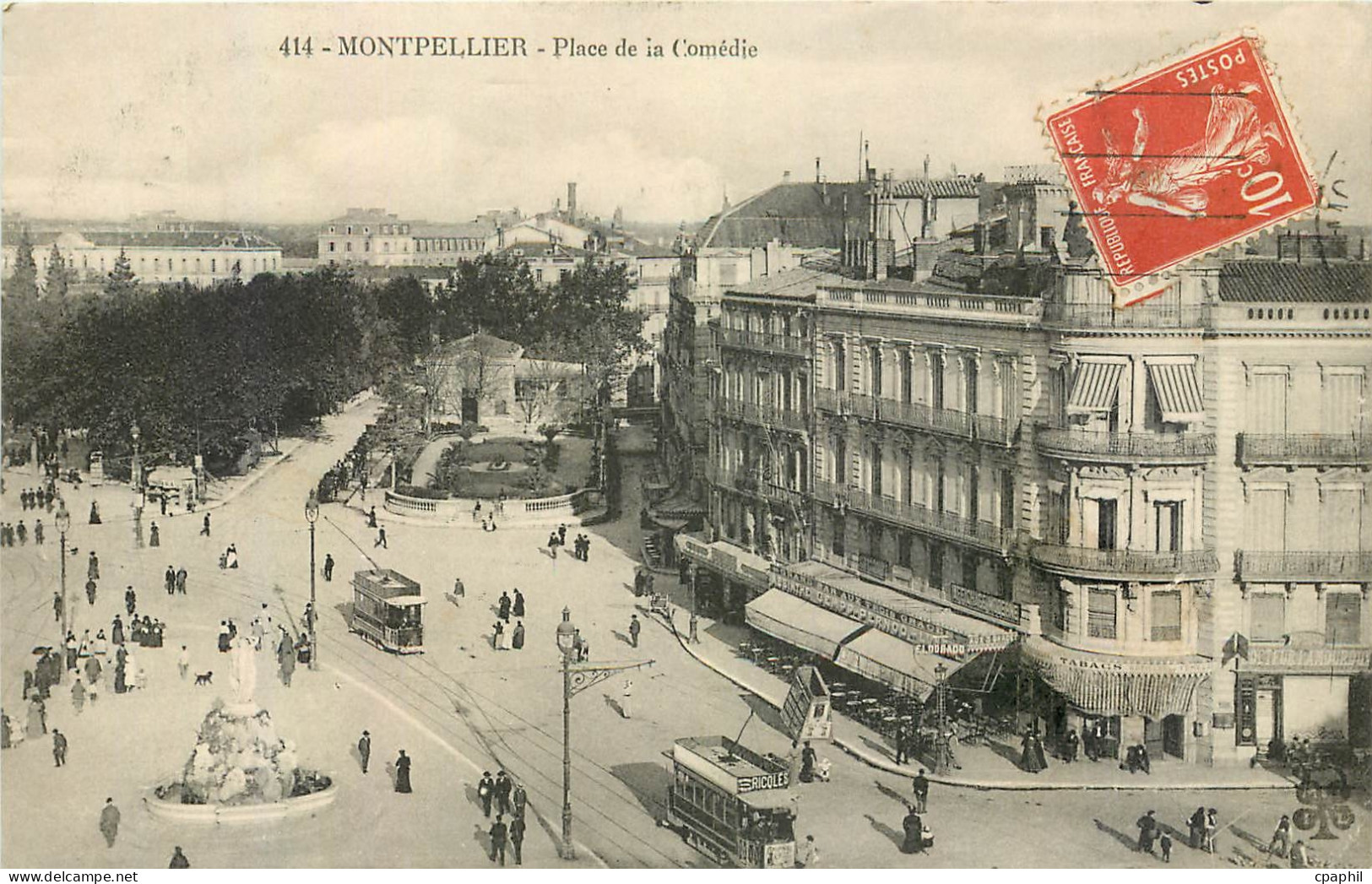 CPA Montpellier Place de la comedie