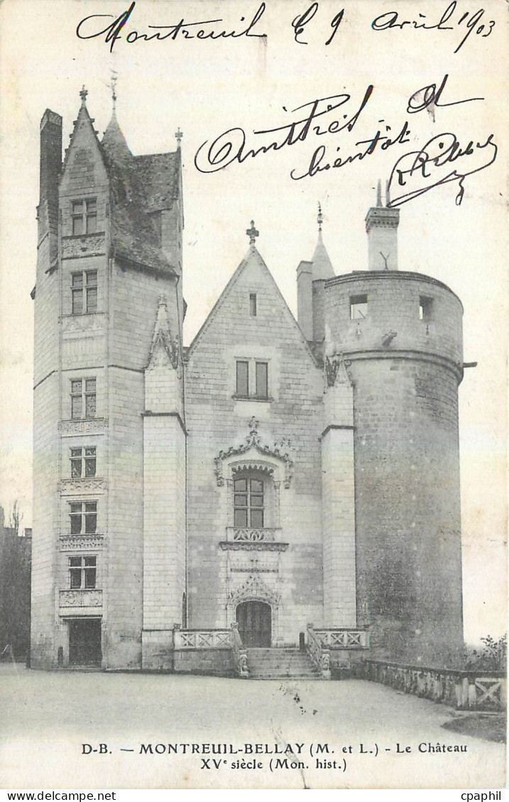 CPA Montreuil Bellay Le Chateau