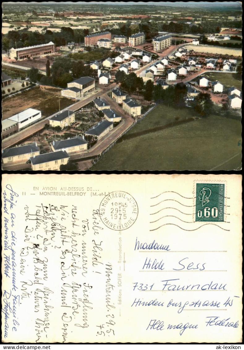 CPA Montreuil-Bellay Luftbild En Avion 1975