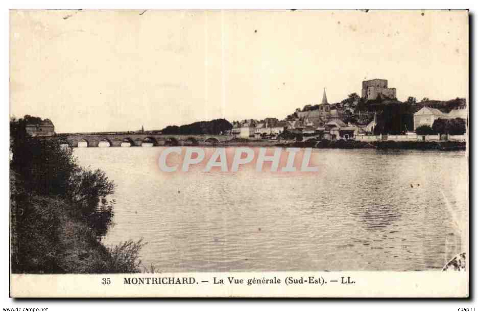 CPA Montrichard La vue generale