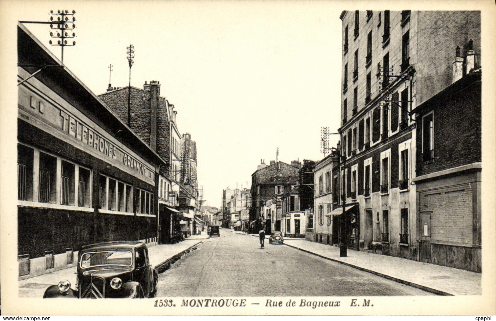 CPA Montrouge Rue de Bagneux Automobile Citroen