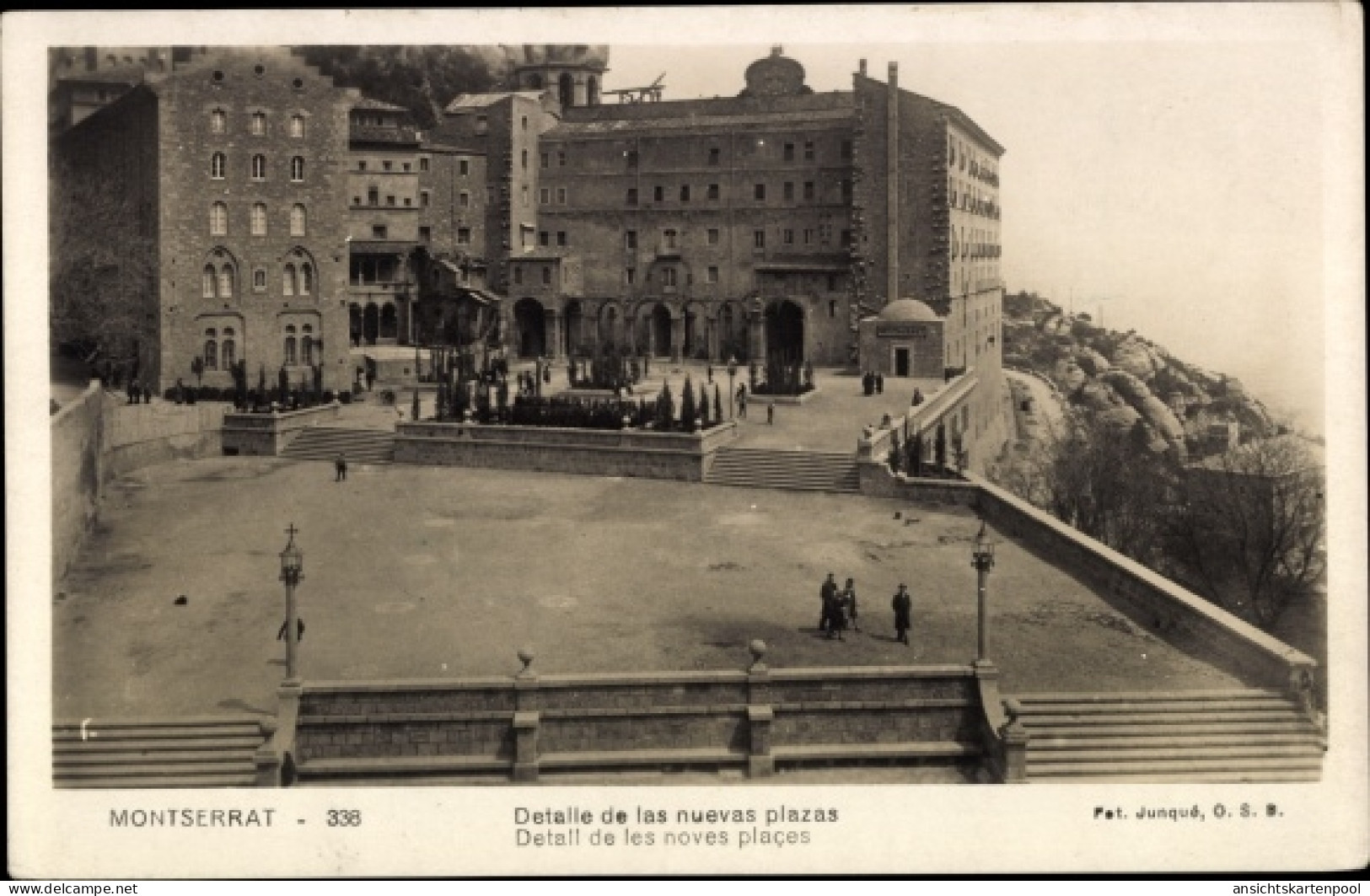 CPA Montserrat Katalonien, Detalle de las nuevas plazas