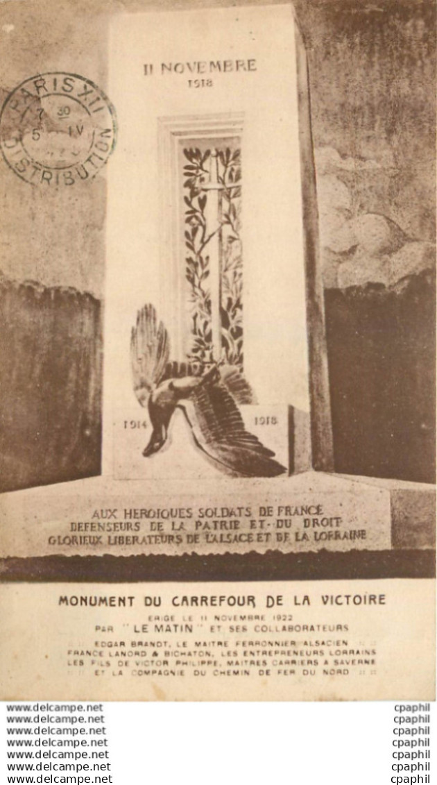 CPA Monument du Carrefour de la Victoire