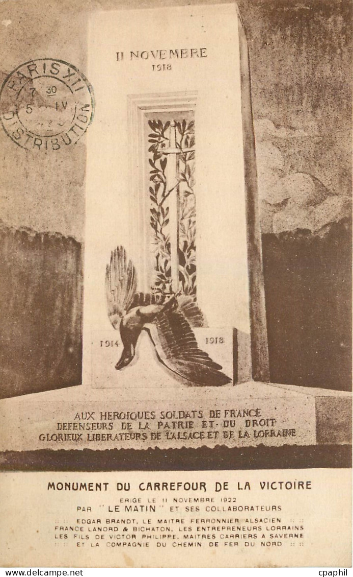 CPA Monument du Carrefour de la Victoire