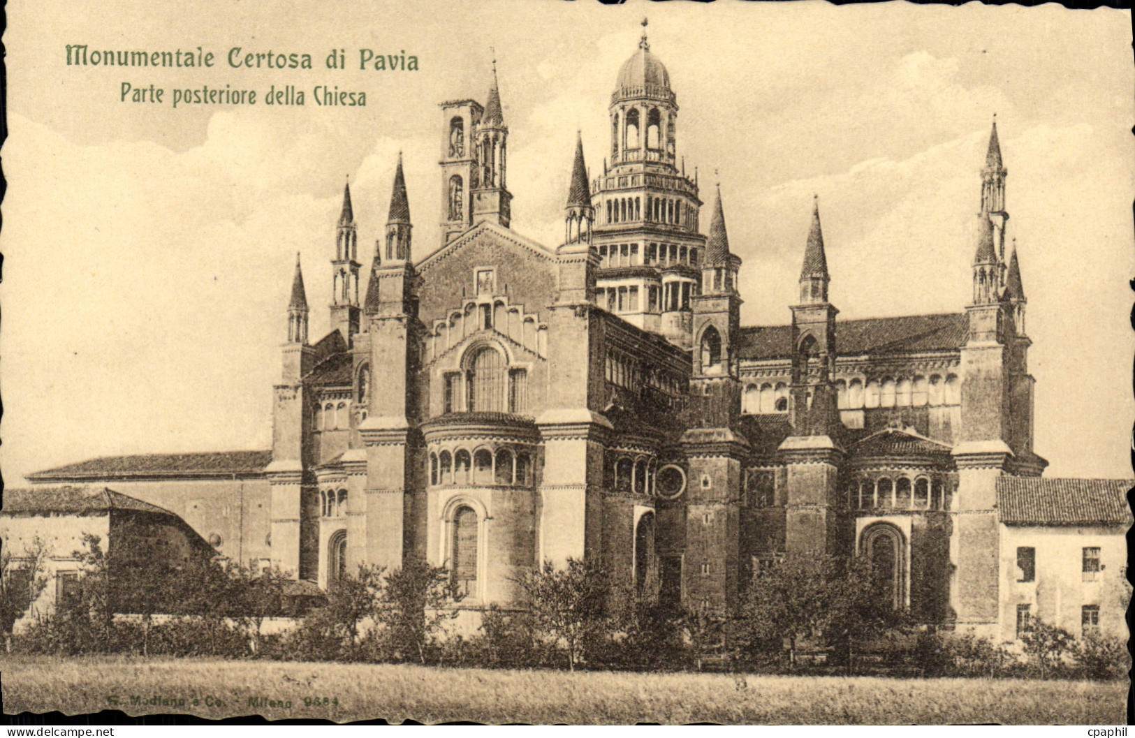 CPA Monumentale Certosa di Pavia