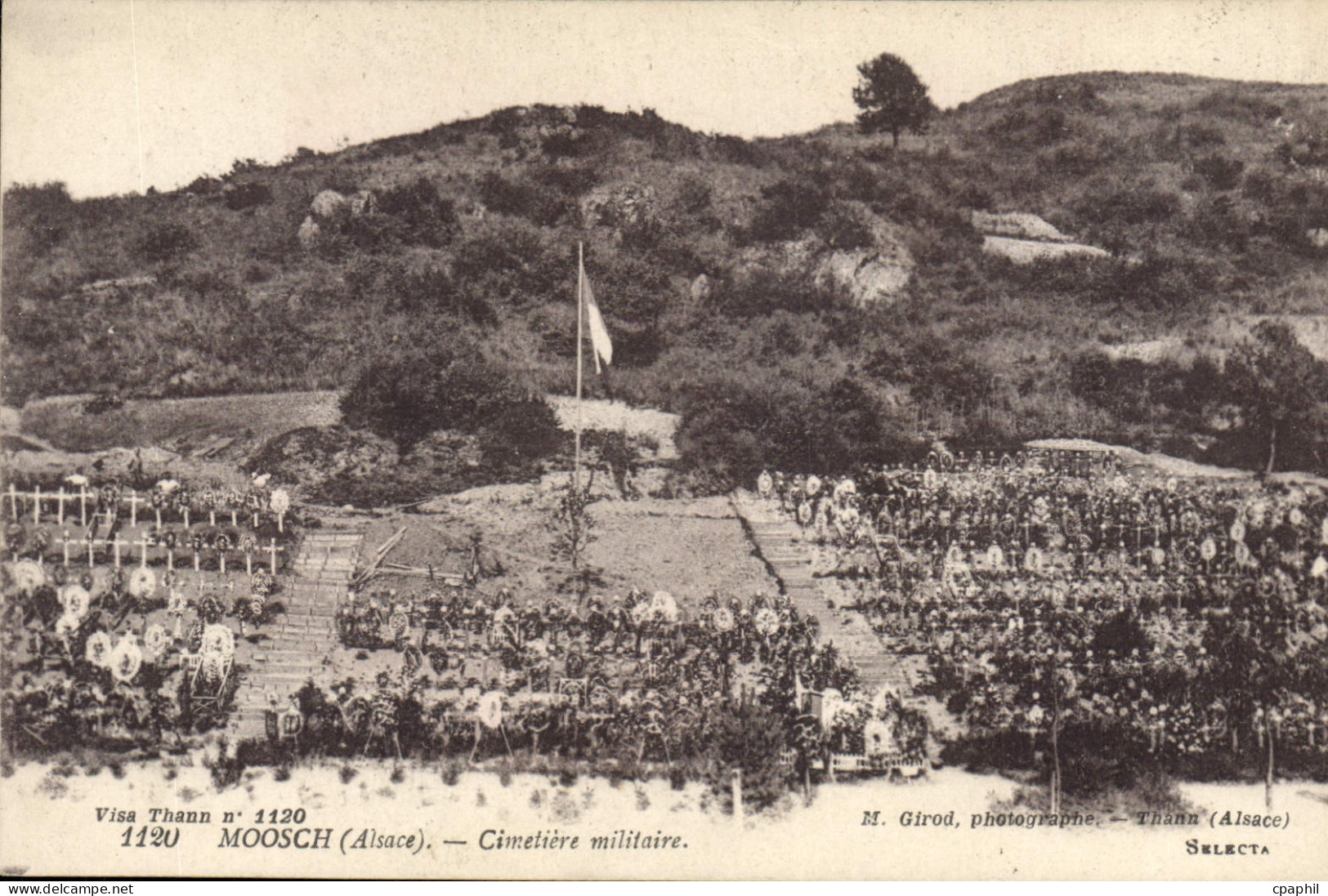 CPA Moosch Alsace Cimetiere Militaire
