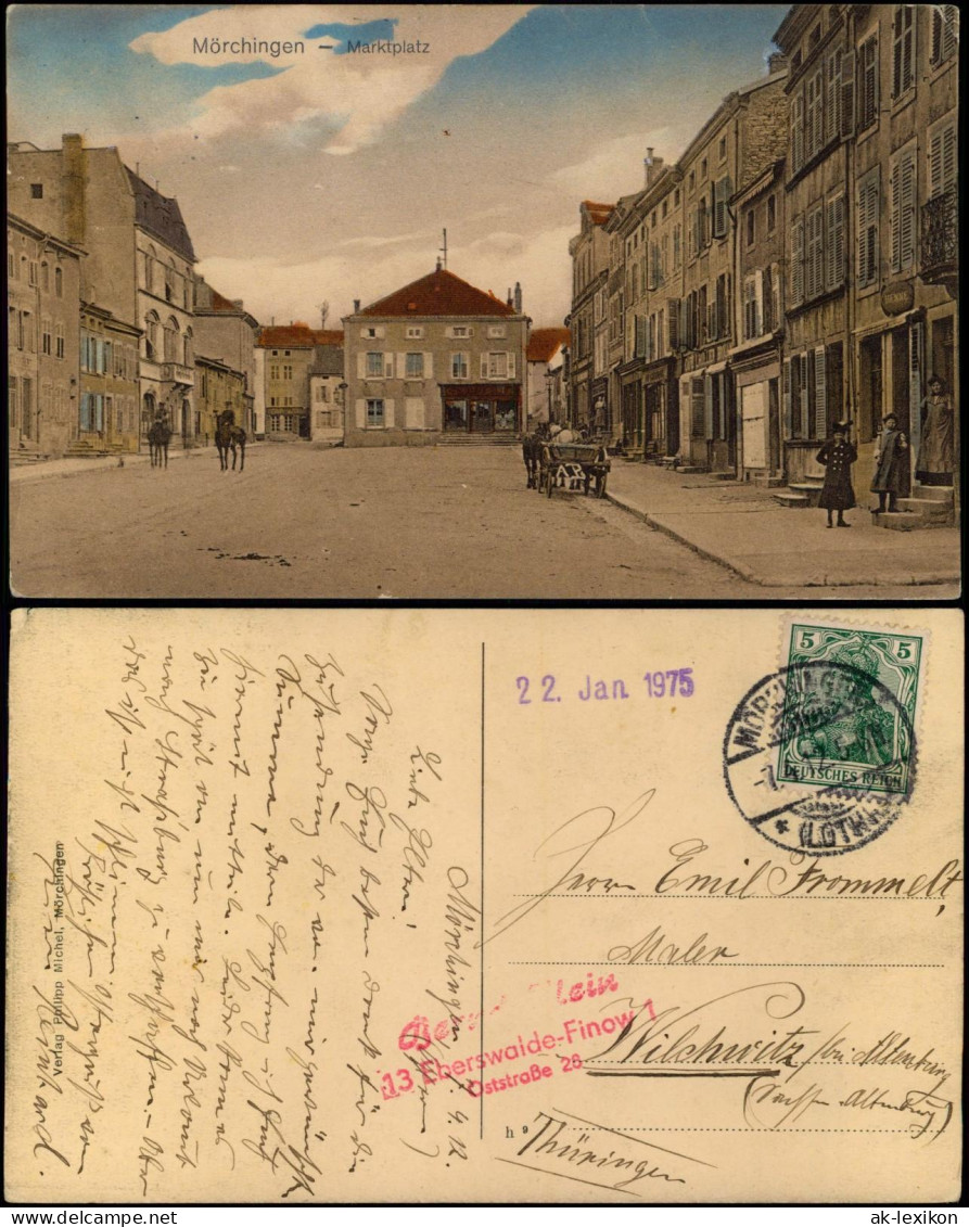 CPA Mörchingen Morhange Marktplatz 1912