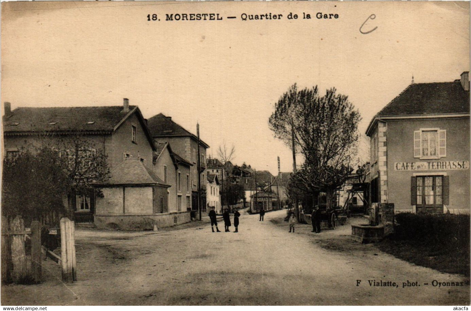 CPA Morestel - Quartier de la Gare (635979)