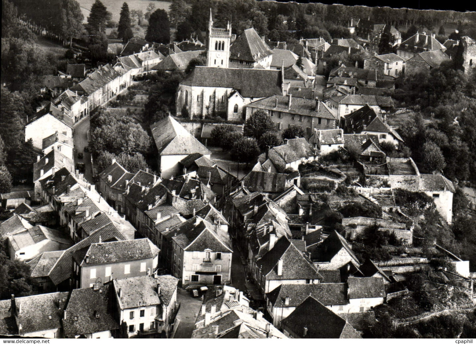 CPA Morestel Vue Generale Aerienne