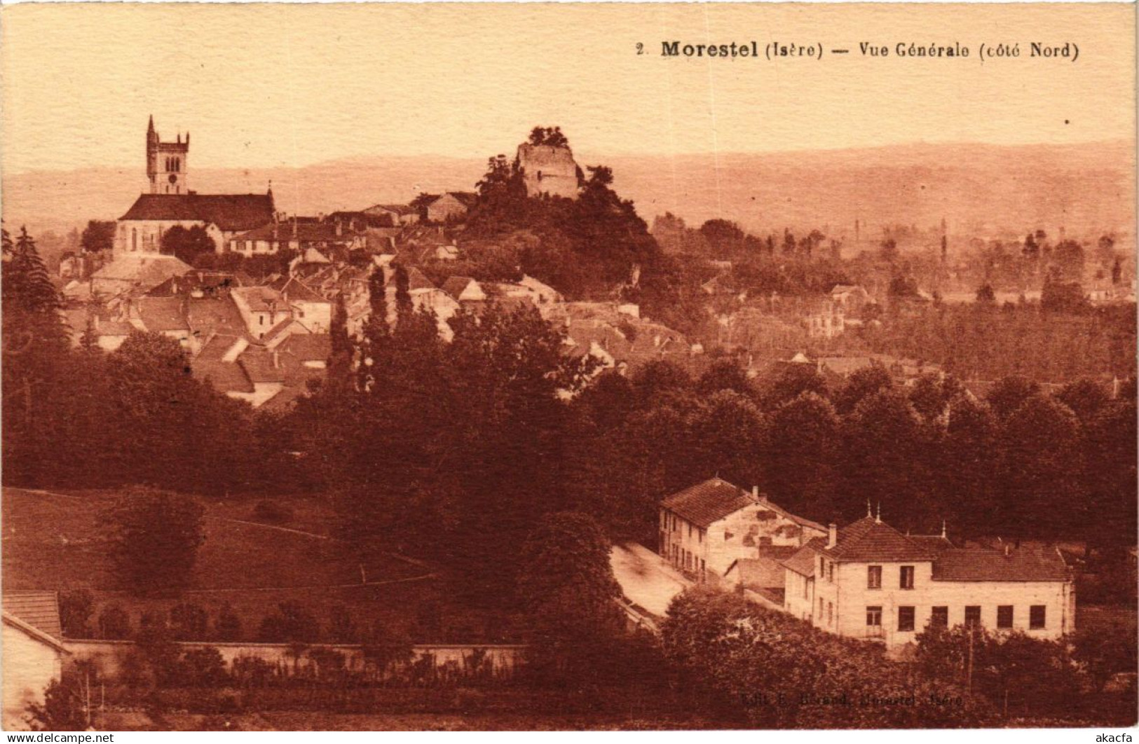 CPA MORESTEL - Vue générale (cote Nord) (247329)