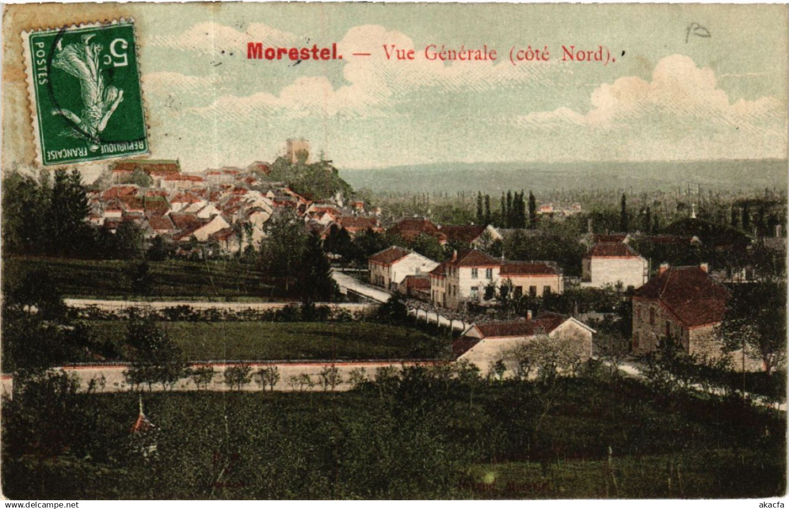 CPA MORESTEL - Vue générale (cote Nord) (583907)