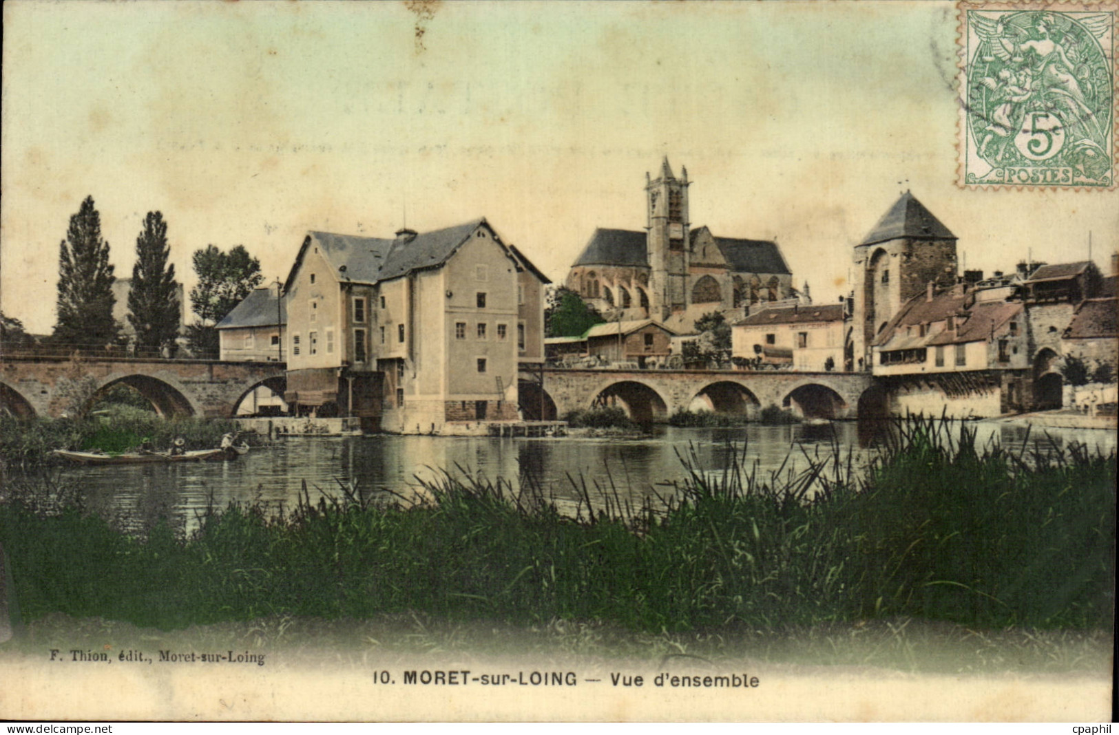 CPA Moret sur Loing Vue d ensemble