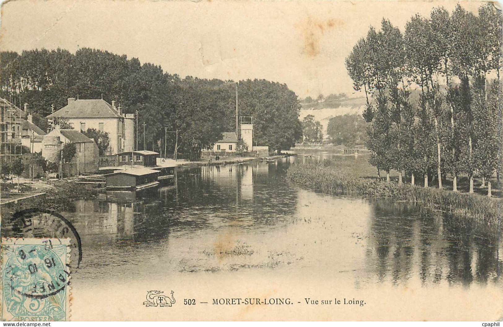 CPA Moret sur Loing Vue sur le Loing