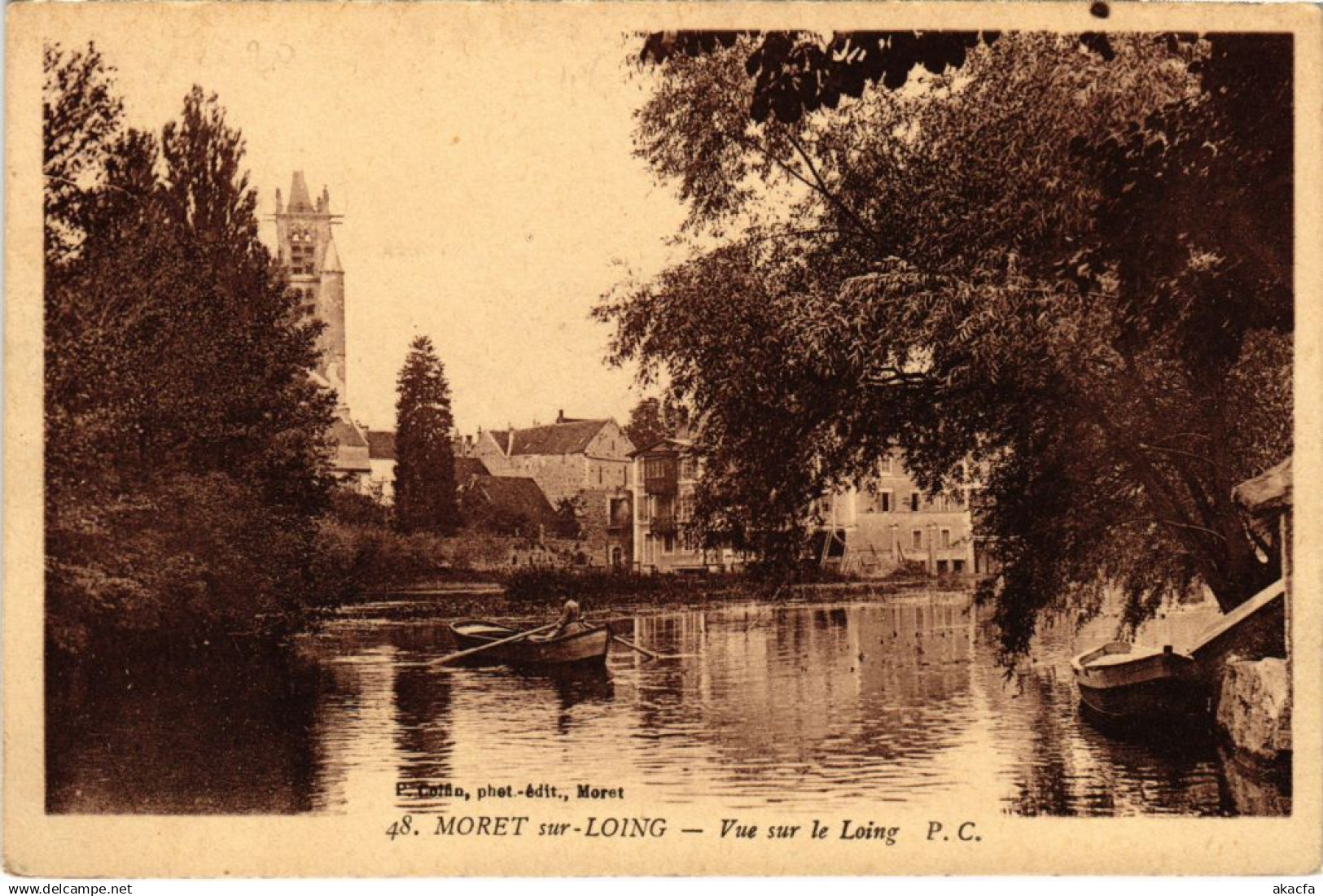 CPA Moret sur Loing vue sur le Loing (1267921)