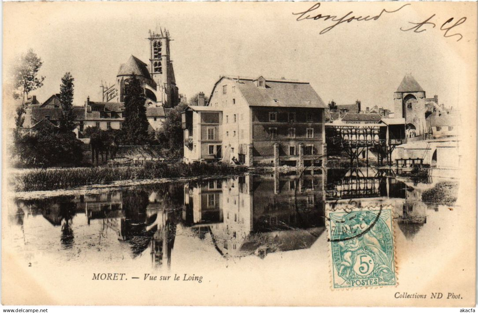 CPA MORET-sur-LOING Vue sur le Loing (1299837)