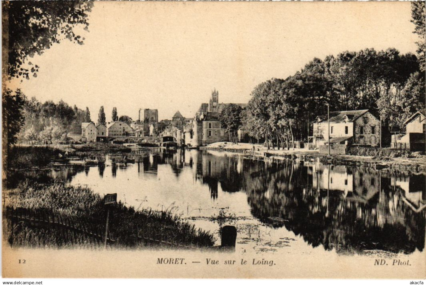 CPA MORET-sur-LOING Vue sur le Loing (1320307)