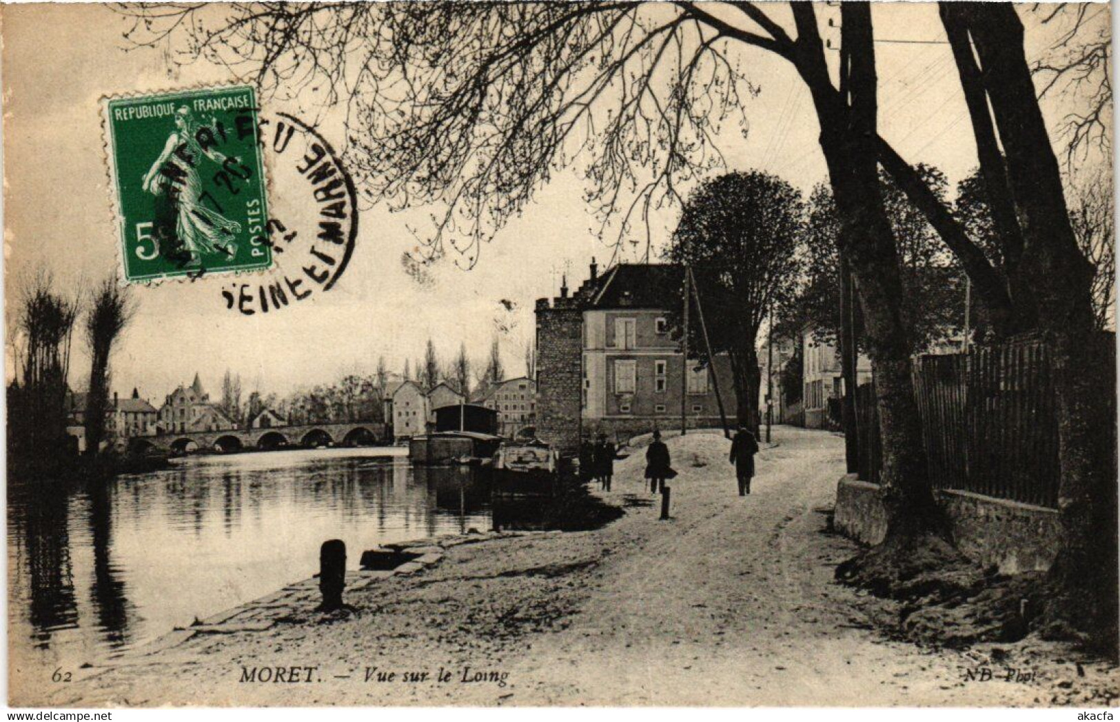 CPA MORET-sur-LOING Vue sur le Loing (1350499)