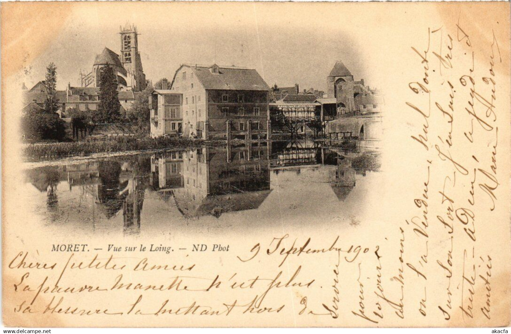 CPA MORET-sur-LOING Vue sur le Loing (1350503)
