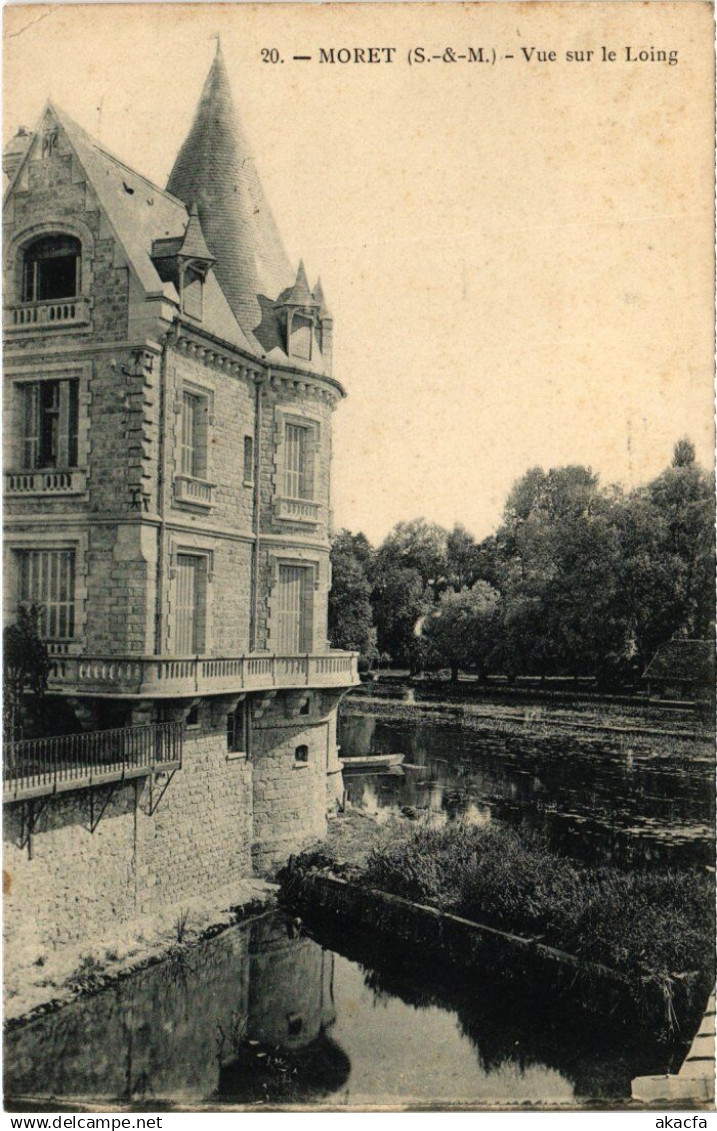 CPA MORET-sur-LOING Vue sur le Loing (1350505)