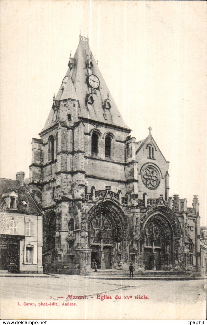CPA Moreuil Eglise du XVe Siecle