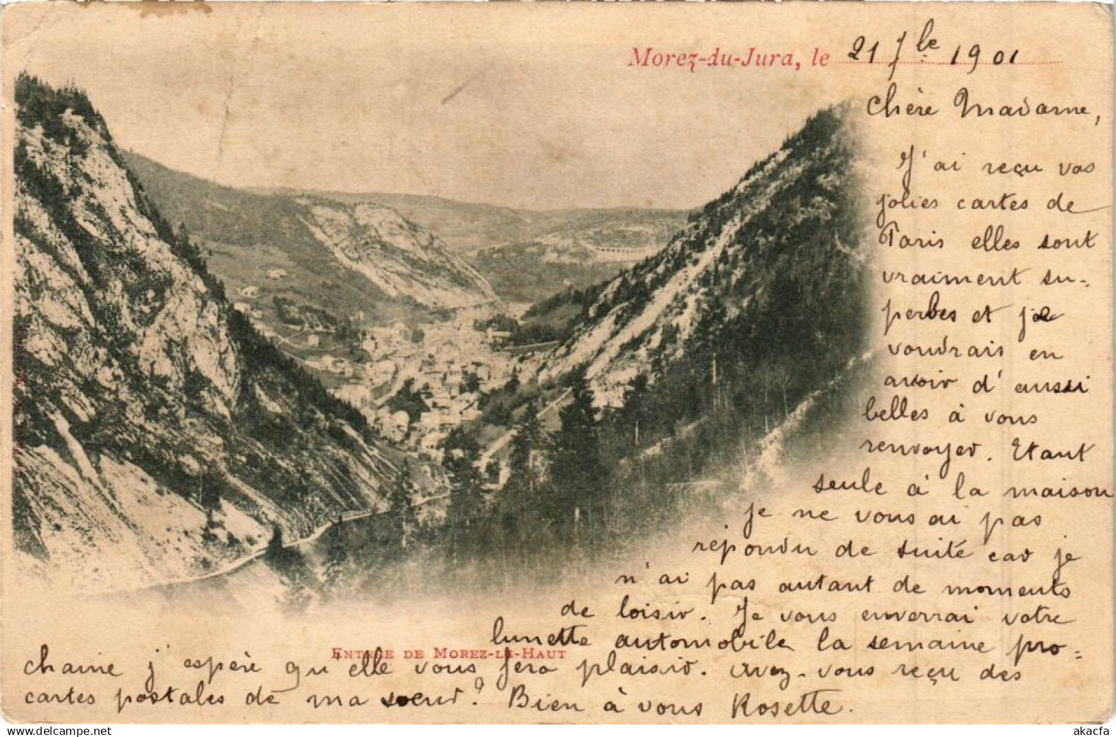 CPA MOREZ - Entrée de MOREZ-le-Haut (212098)