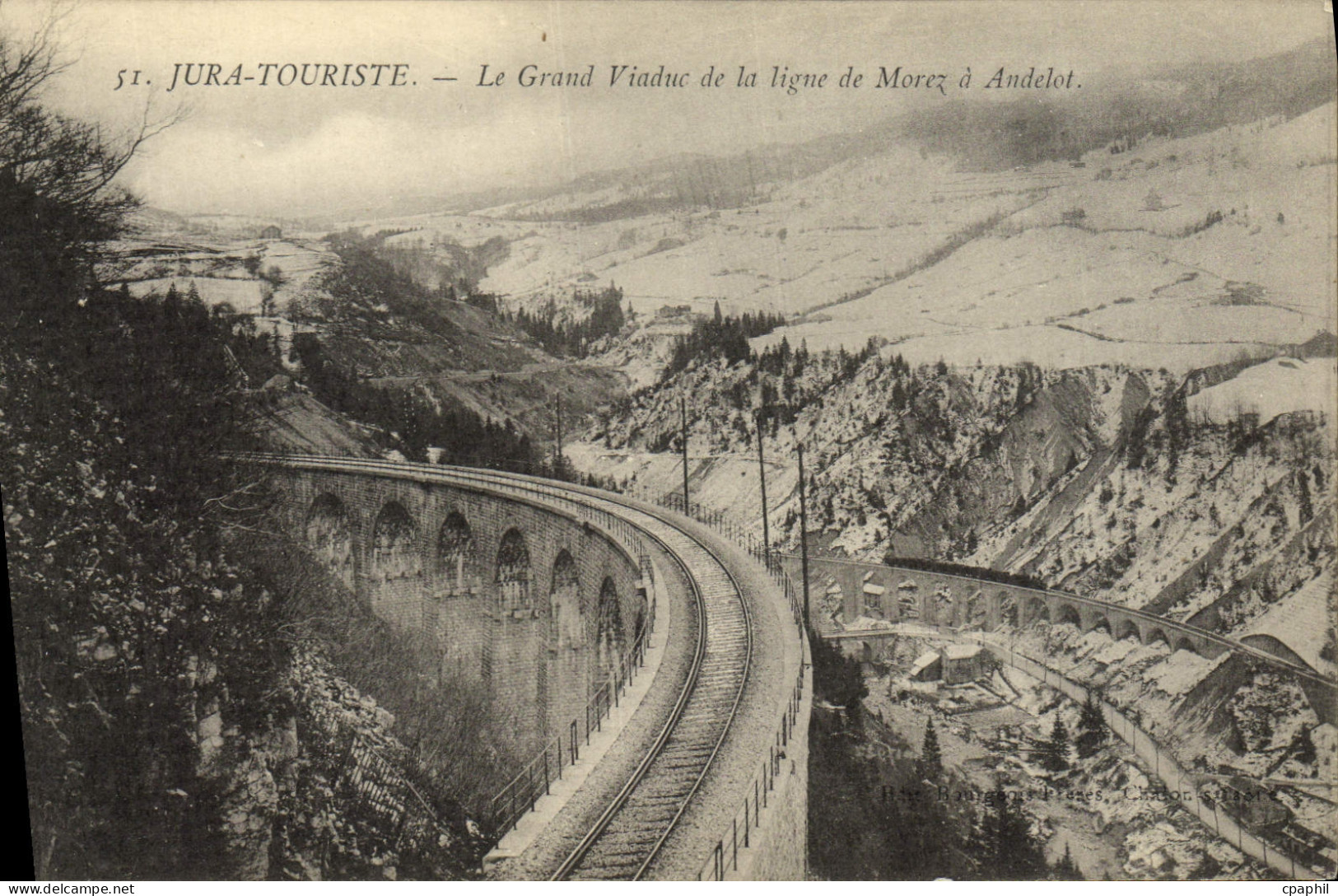 CPA Morez Jura Touriste Le Grand Viaduc de la Ligne de Morez a Andelot