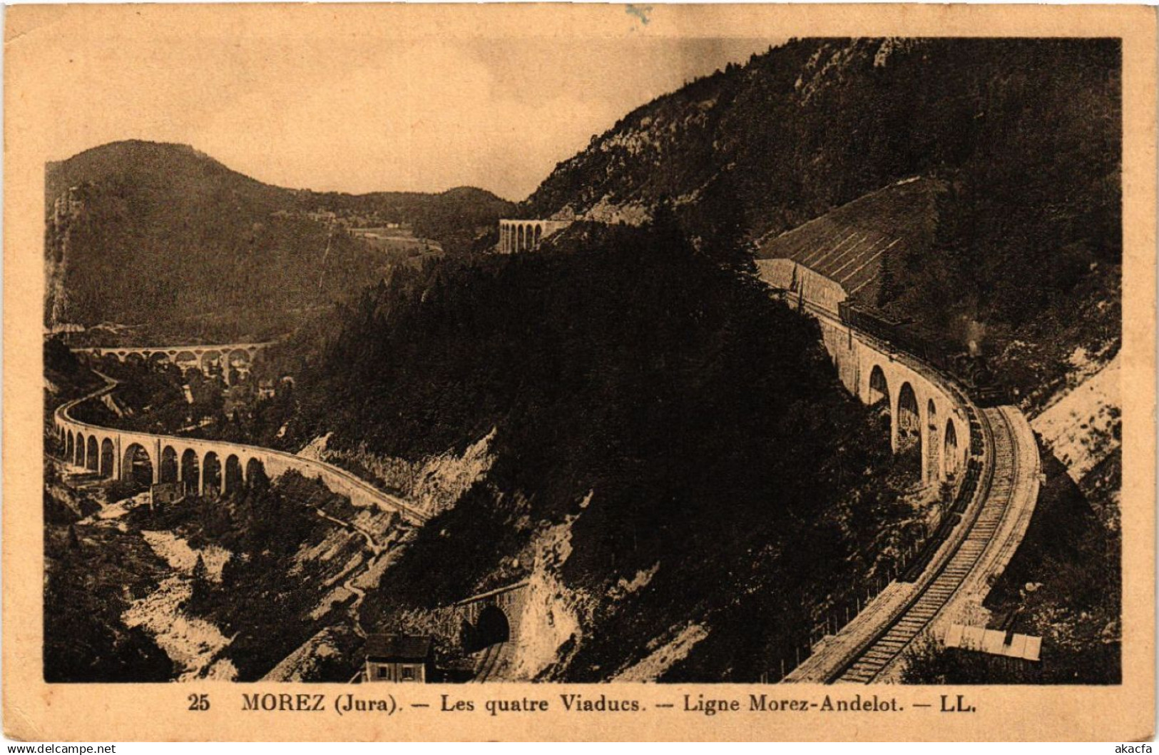 CPA MOREZ Les Quatre Viaducs Ligne MOREZ ANDELOT (447075)