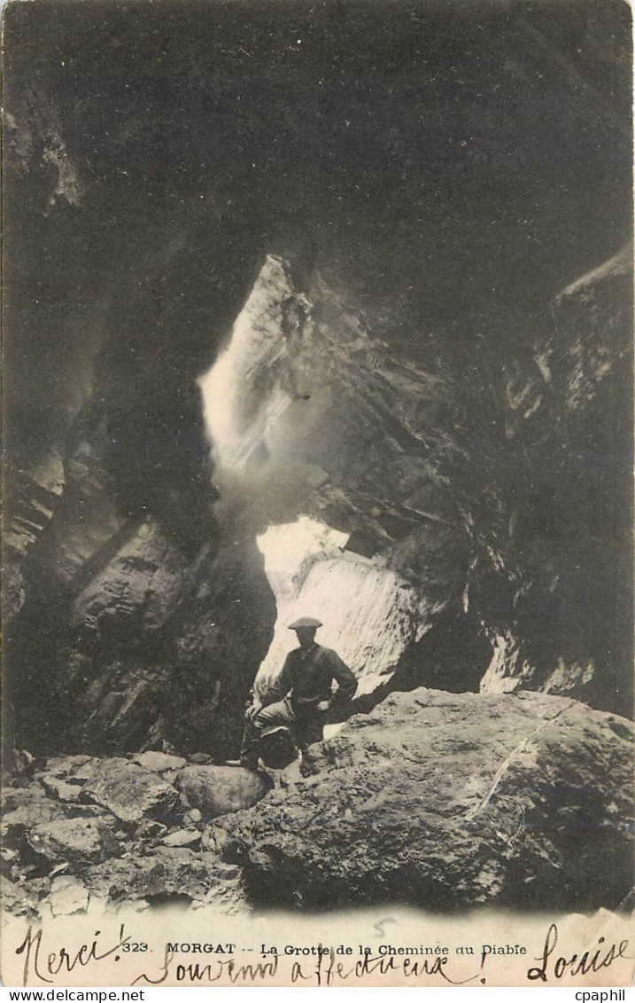 CPA Morgat La Grotte de la Cheminee du Diable