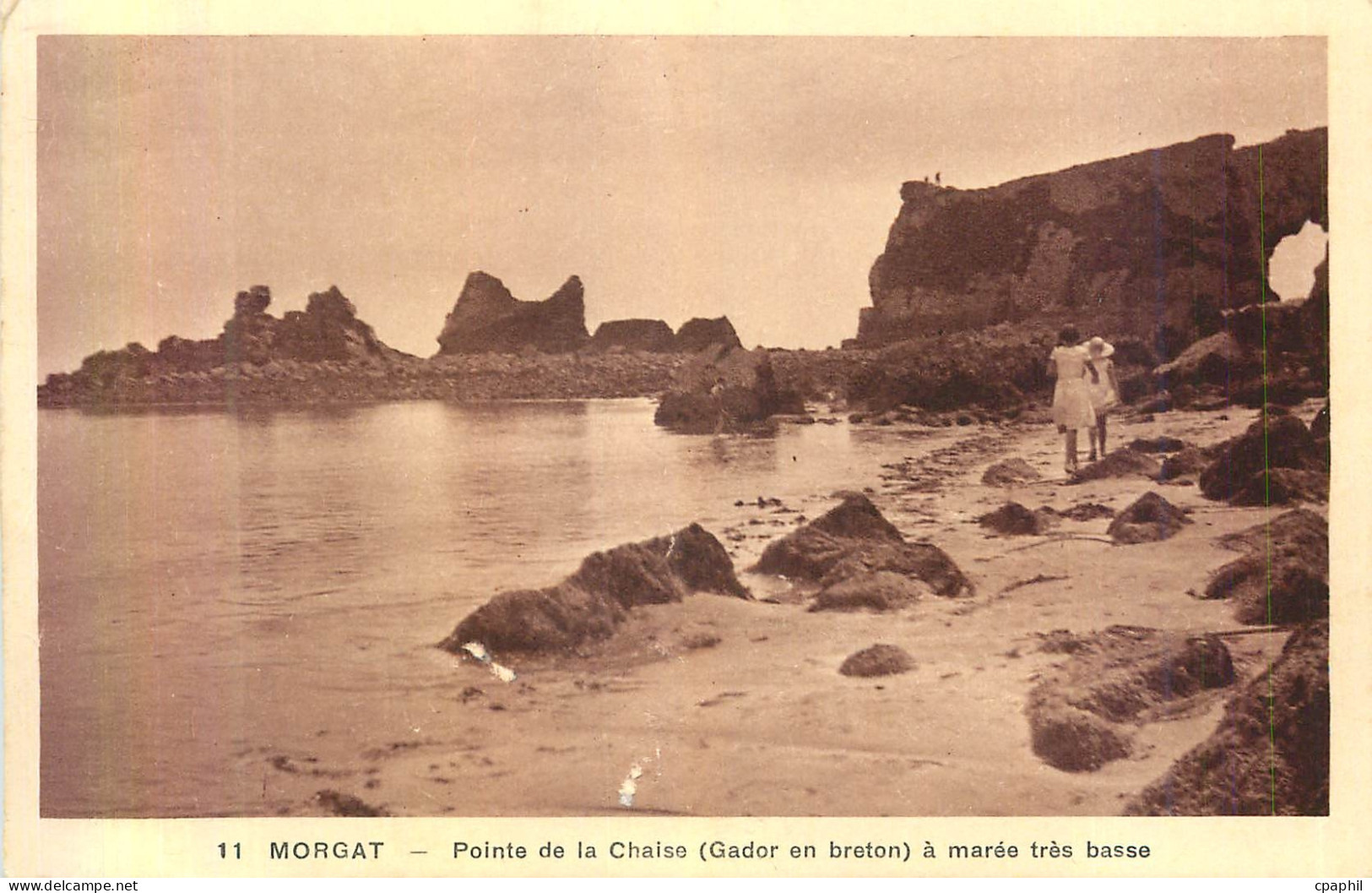 CPA Morgat Pointe de la Chaise (Gador en Breton) a Maree Tres Basse