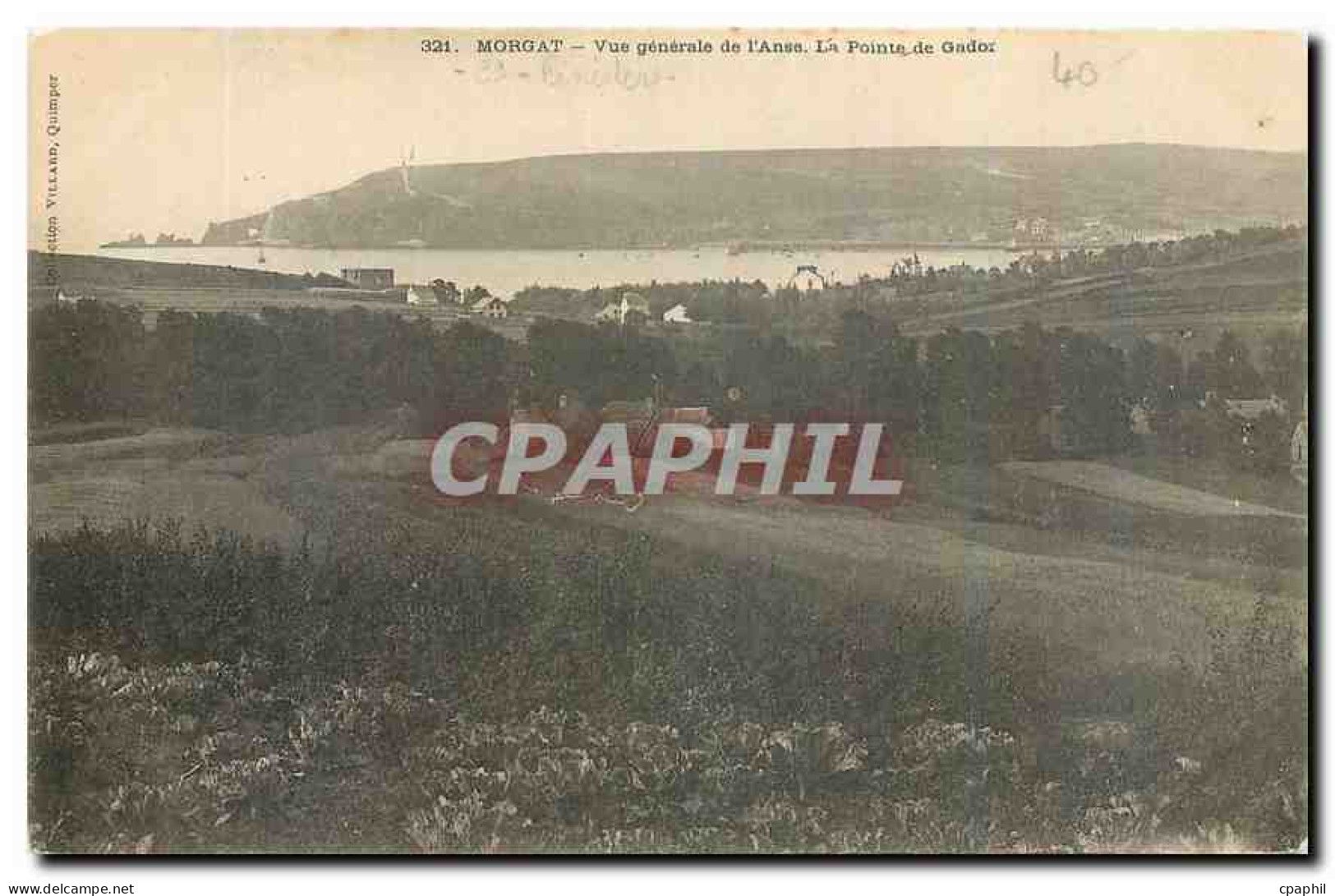 CPA Morgat Vue generale de l'Anse La Pointe de Gador
