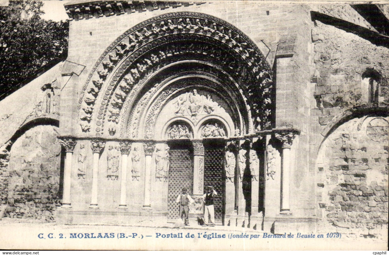 CPA Morlaas Portai de l eglise