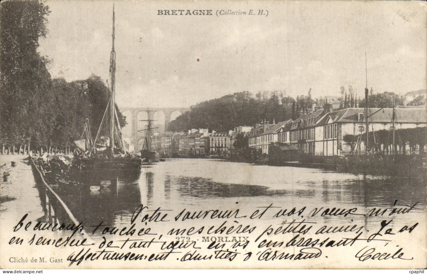 CPA Morlaix Bateaux