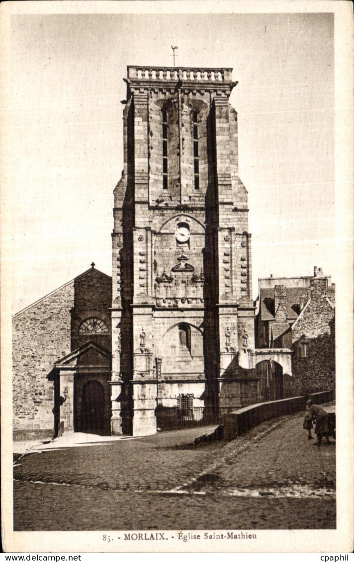 CPA Morlaix Eglise Saint Mathieu