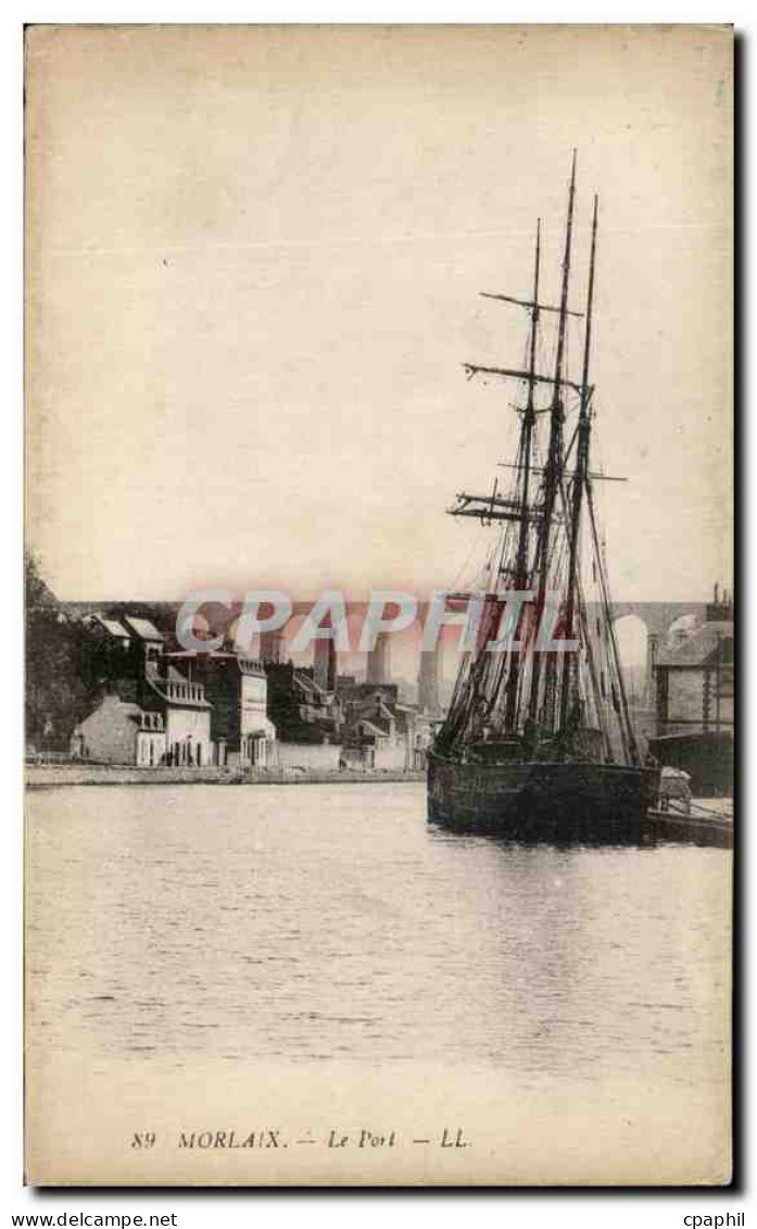 CPA Morlaix Le Port Bateau