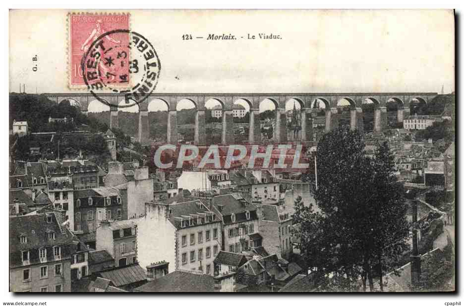 CPA Morlaix Le Viaduc