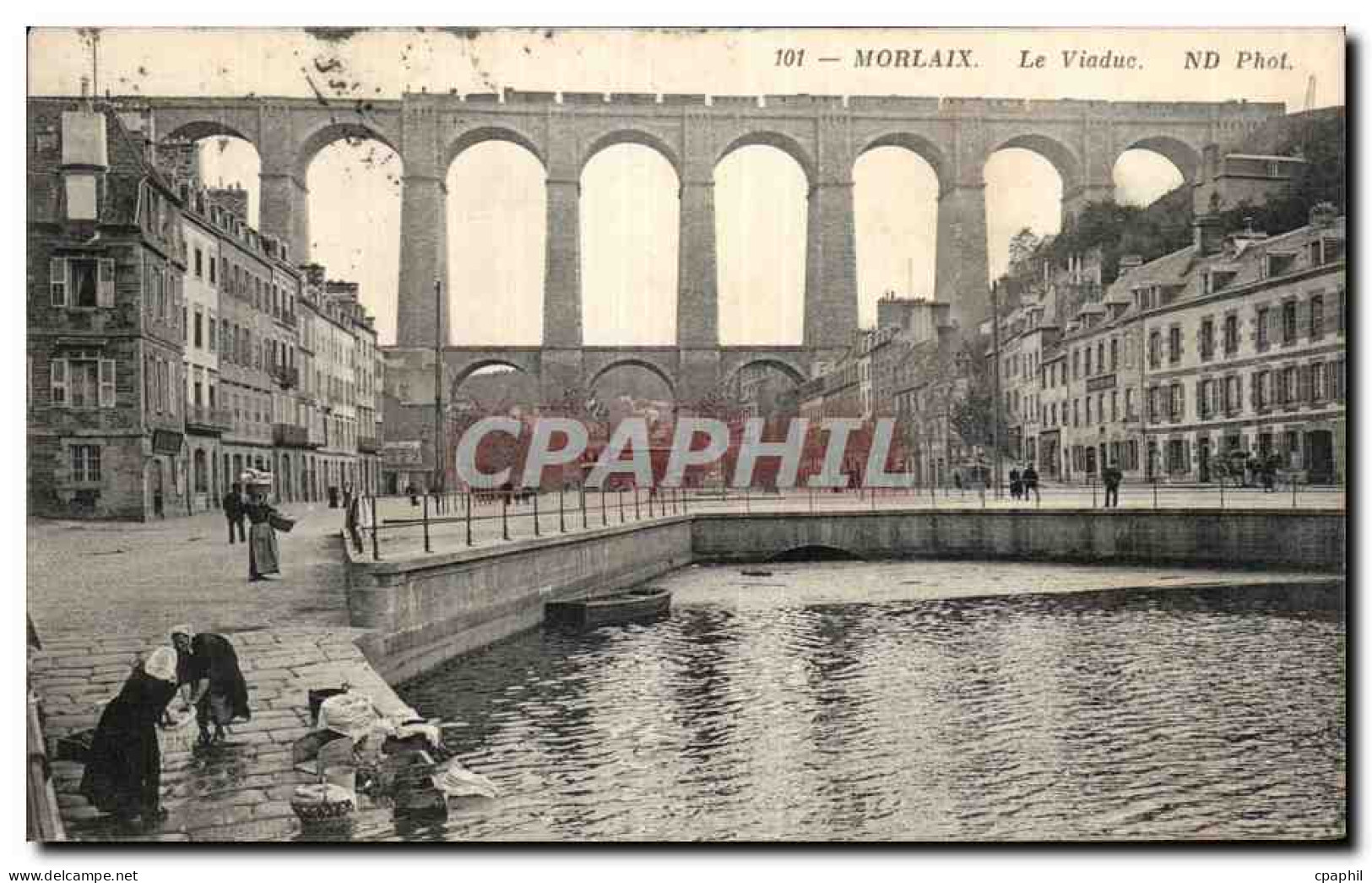 CPA Morlaix le viaduc Lavandieres