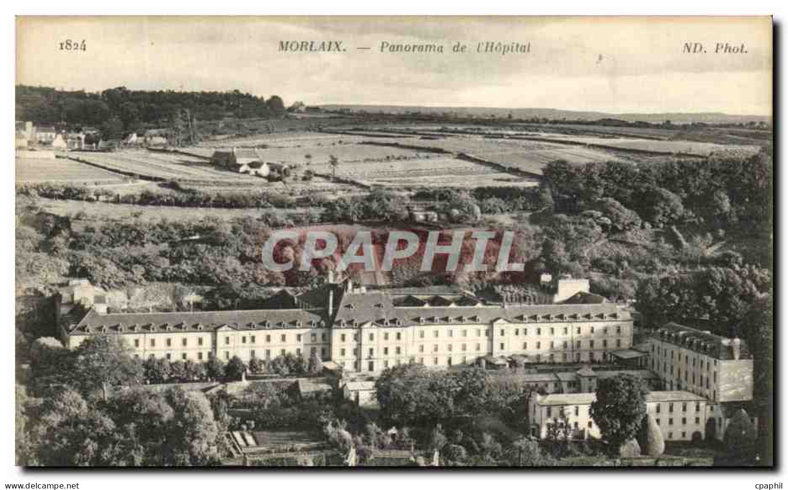 CPA Morlaix Panorama De l'Hopital