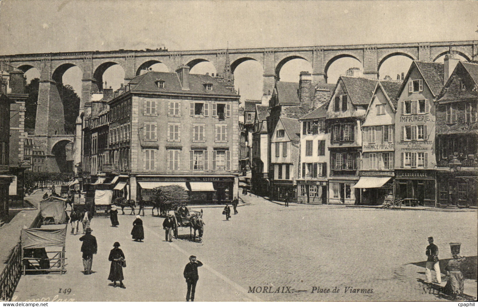 CPA Morlaix Place de Viarmes