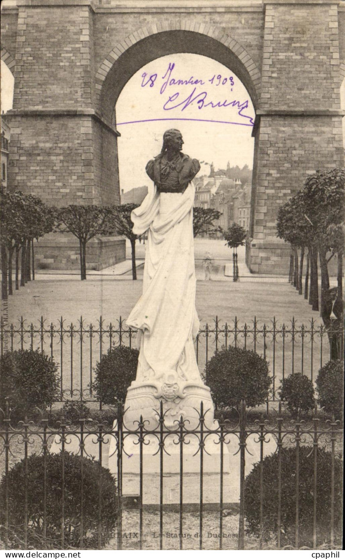 CPA Morlaix Statue de Duchesne