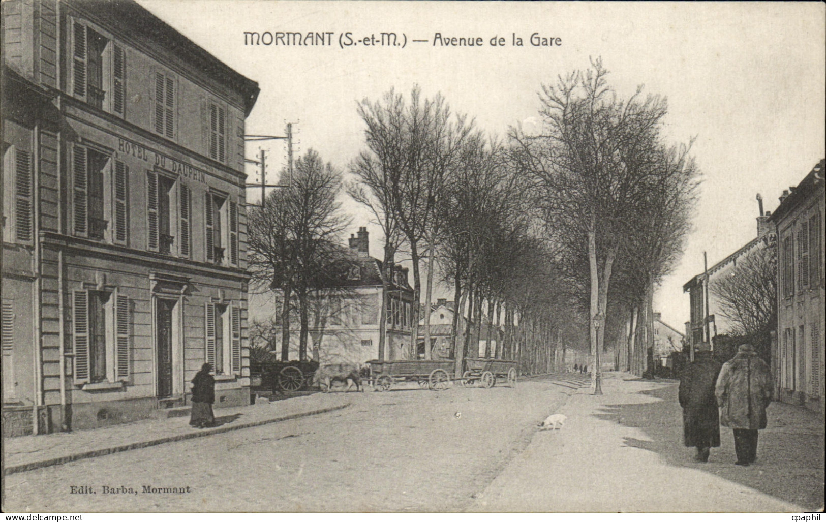 CPA Mormant Avenue de la Gare