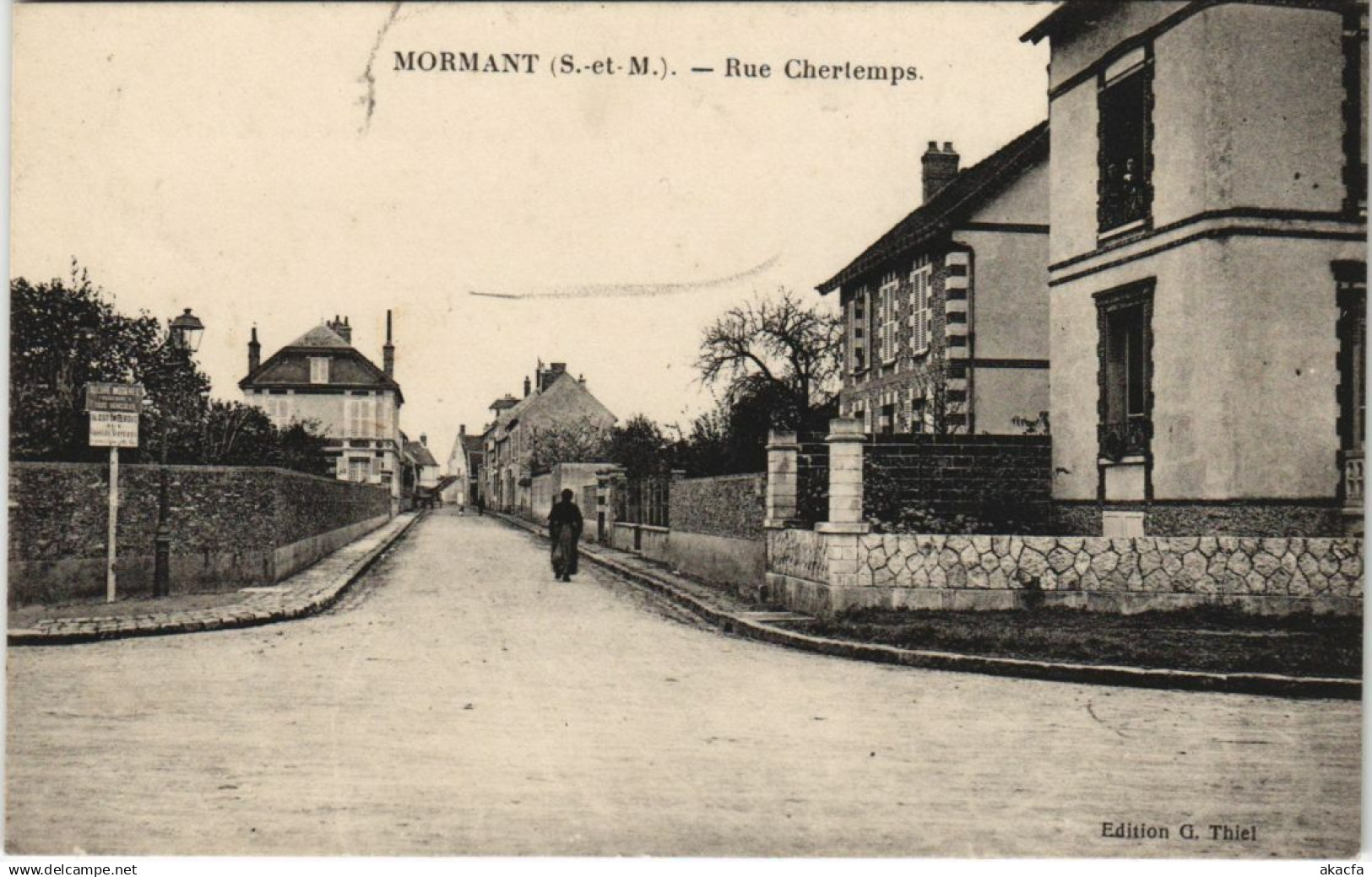 CPA MORMANT Rue Chertemps (19677)