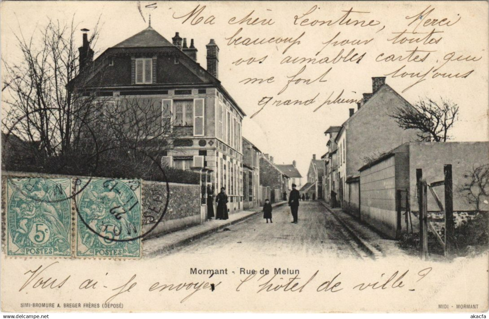 CPA MORMANT Rue de Melun (19691)