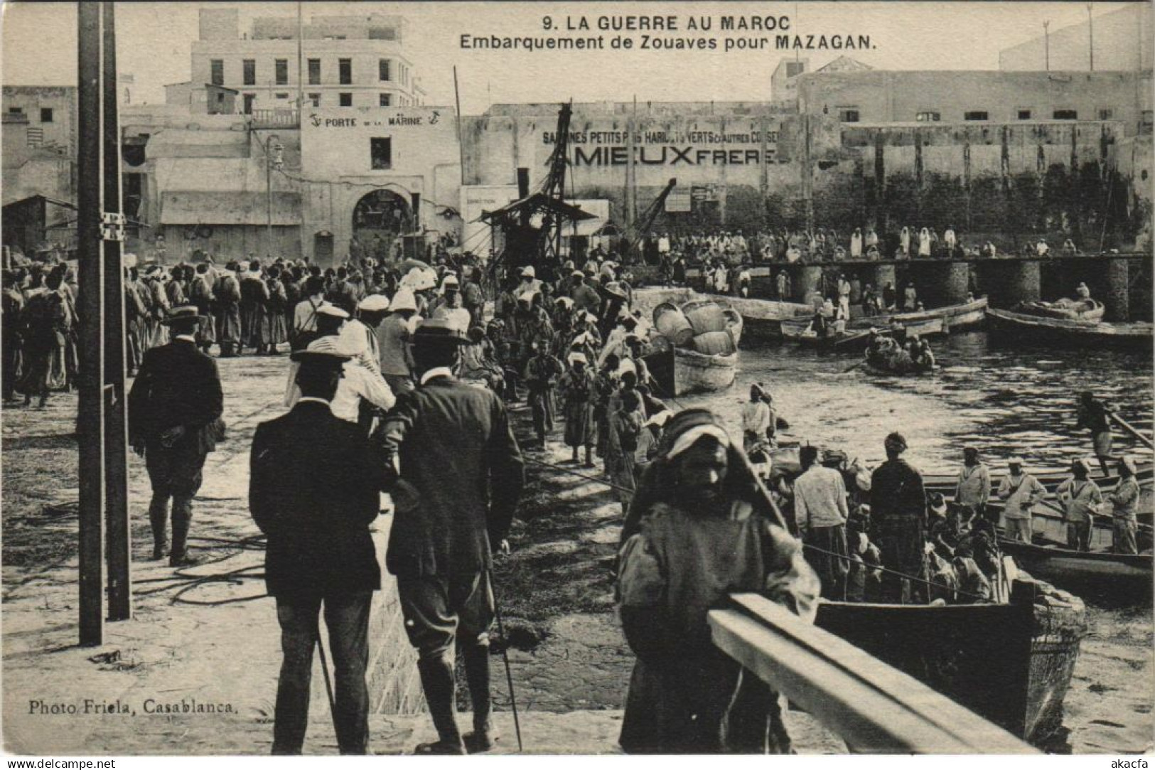 CPA MOROCCO Mazagan - Embarquement de Zouaves pour Mazagan (1083482)