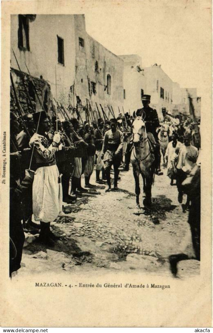 CPA MOROCCO MAZAGAN Entrée du General d'Amade a MAZAGAN (689213)